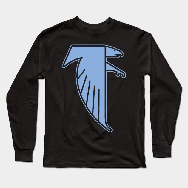 Fermi Falcons Blue Logo Long Sleeve T-Shirt by mijumiART